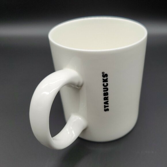 Starbucks Coffee 12 oz. White Mug with Green Mermaid Logo Cup 2015 - Picture 7 of 12